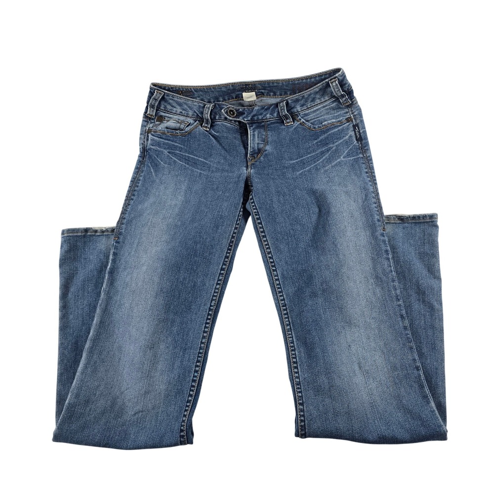 Silver Jeans Tina Bootcut Medium Wash‎ Distressed Denim L1821SAD270 Womens 29/33